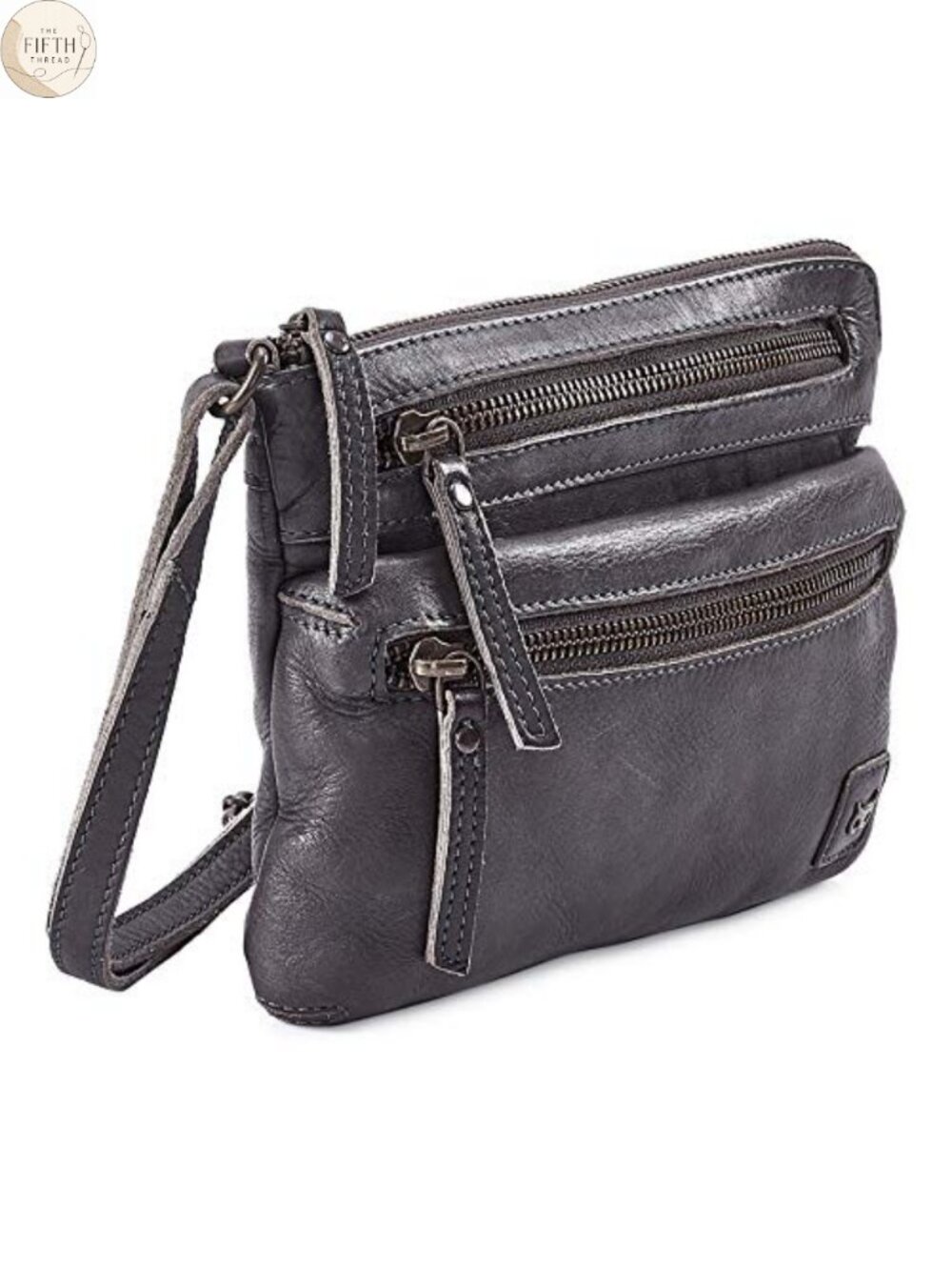 Small Leather Crossbody Bag for Women Adjustable Sling Purse Multi Pocket